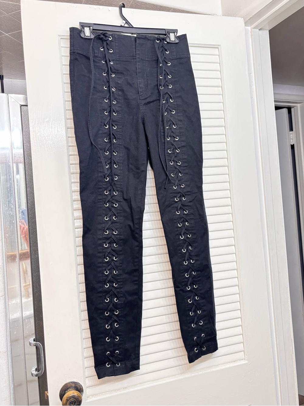 A.L.C Black Lace-Up Details Women’s Jeans size 4